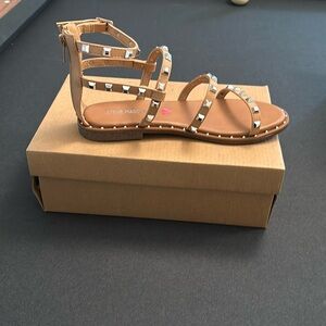 Never worn! Steve Madden Girl’s gladiator sandals